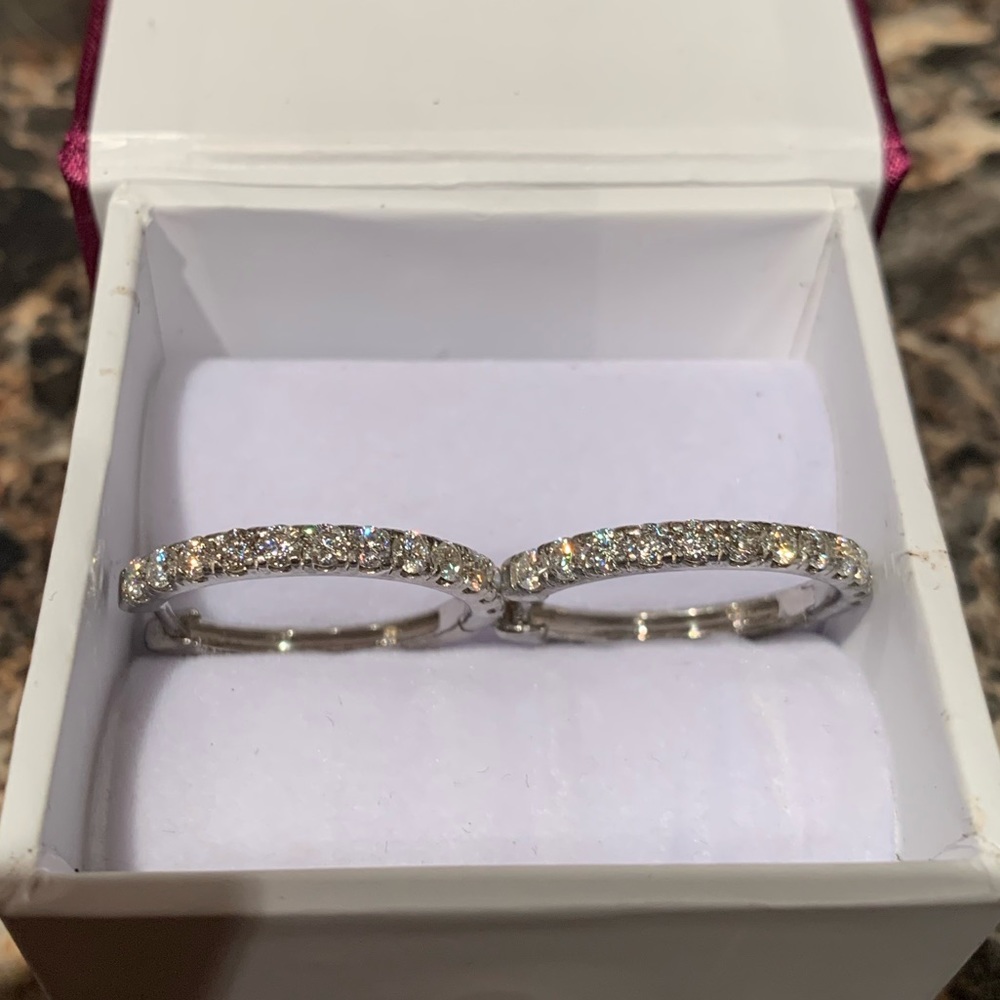Elegant Silver Hoop Earrings